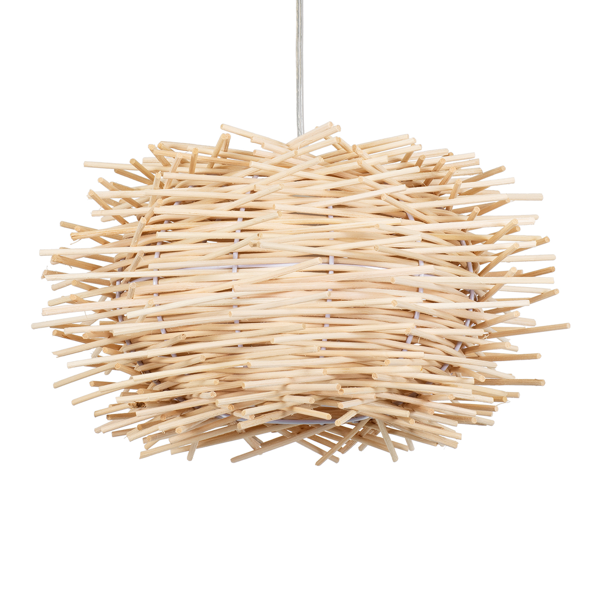 Boho Κρεμαστό Φωτιστικό Οροφής με Ντουί 1 x E27 AC 220-240V IP20 - Μπεζ - Μ35 x Π35 x Y23cm