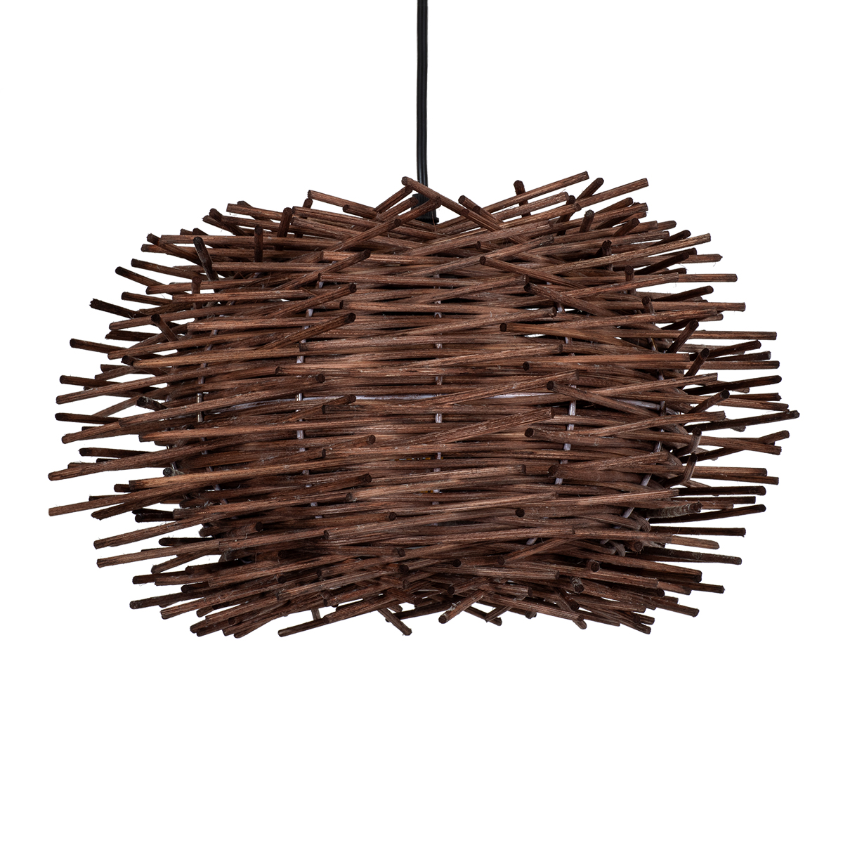 Boho Κρεμαστό Φωτιστικό Οροφής με Ντουί 1 x E27 AC 220-240V IP20 - Καφέ - Μ35 x Π35 x Υ23cm