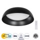 Μοντέρνο Φωτιστικό Οροφής LED 60W 6900lm 120° AC 220-240V IP20 Ρυθμιζόμενο Λευκό CCT με Χειριστήριο από 2700K έως 6000K Dimmable - Lumileds SMD Chip - Μαύρο Ματ - Μ43 x Π43 x Υ11cm - 3 Χρόνια Εγγύηση