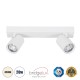 Μοντέρνο Φωτιστικό Οροφής LED 20W 2400lm 60° AC 220-240V IP20 Φυσικό Λευκό 4500K - Bridgelux COB - Λευκό - Μ32 x Π7 x Υ11.8cm - 5 Χρόνια Εγγύηση
