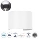Μοντέρνο Φωτιστικό Τοίχου - Απλίκα LED 10W 1250lm 5°/60° AC 220-240V Αδιάβροχο IP65 Ψυχρό Λευκό 6000K - Bridgelux COB Chip & TÜV SÜD Driver - Λευκό Ματ - Μ10 x Π10 x Υ10cm - 5 Χρόνια Εγγύηση