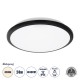 Φωτιστικό Πλαφονιέρα Οροφής LED 24W 2640lm 120° AC 220-240V Αδιάβροχο IP54 Φυσικό Λευκό 4500K - Lumileds SMD Chip - Μαύρο Ματ & Λευκό Γαλακτερό - Μ30 x Π30 x Υ6.5cm - 3 Χρόνια Εγγύηση