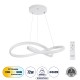 Μοντέρνο Κρεμαστό Φωτιστικό Οροφής LED 72W 8064lm 300° AC 220-240V IP20 Ρυθμιζόμενο Λευκό CCT με Χειριστήριο από 2700K έως 6000K Dimmable - Lumileds SMD Chip - Λευκό Ματ - Μ56 x Π56 x Υ14cm - 3 Χρόνια Εγγύηση