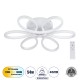 Μοντέρνο Φωτιστικό Οροφής LED 54W 6210lm 360° AC 220-240V IP20 Ρυθμιζόμενο Λευκό CCT με Χειριστήριο από 2700K έως 6000K Dimmable - Lumileds SMD Chip - Λευκό Ματ - Μ57 x Π57 x Υ12cm - 3 Χρόνια Εγγύηση