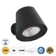 Μοντέρνο Φωτιστικό Τοίχου - Απλίκα LED 7W 700lm 60° AC 220-240V Αδιάβροχο IP65 Θερμό Λευκό 2700K - Bridgelux COB Chip & TÜV SÜD Driver - Μαύρο Ματ - Μ9.5 x Π13 x Υ7.7cm - 5 Χρόνια Εγγύηση