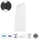 Μοντέρνο Φωτιστικό Τοίχου - Απλίκα LED 10W 1250lm 5°/60° AC 220-240V Αδιάβροχο IP65 Ψυχρό Λευκό 6000K - Bridgelux COB Chip & TÜV SÜD Driver - Λευκό Ματ - Μ8.5 x Π8.5 x Υ20cm - 5 Χρόνια Εγγύηση