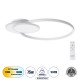 Μοντέρνο Φωτιστικό Οροφής LED 75W 8400lm 360° AC 220-240V IP20 Ρυθμιζόμενο Λευκό CCT με Χειριστήριο από 2700K έως 6000K Dimmable - Lumileds SMD Chip - Λευκό Ματ - Μ53 x Π42.5 x Υ9cm - 3 Χρόνια Εγγύηση