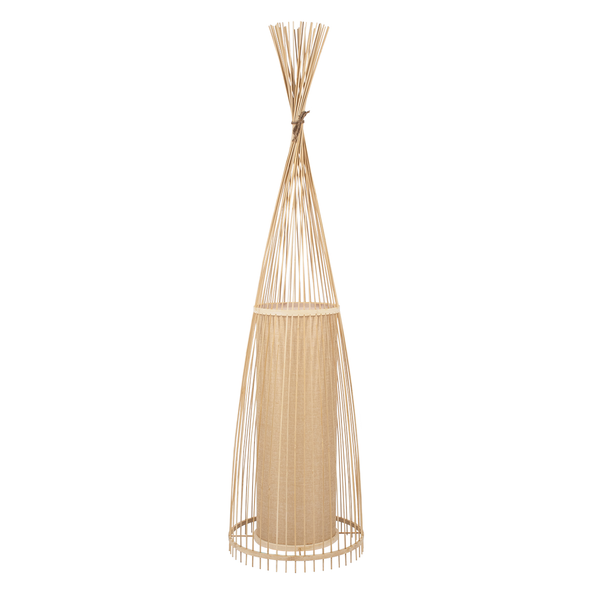 Boho Επιδαπέδιο Φωτιστικό με Ντουί 1 x E27 AC 220-240V IP20 - Μπεζ - Μ40 x Π40 x Υ150cm