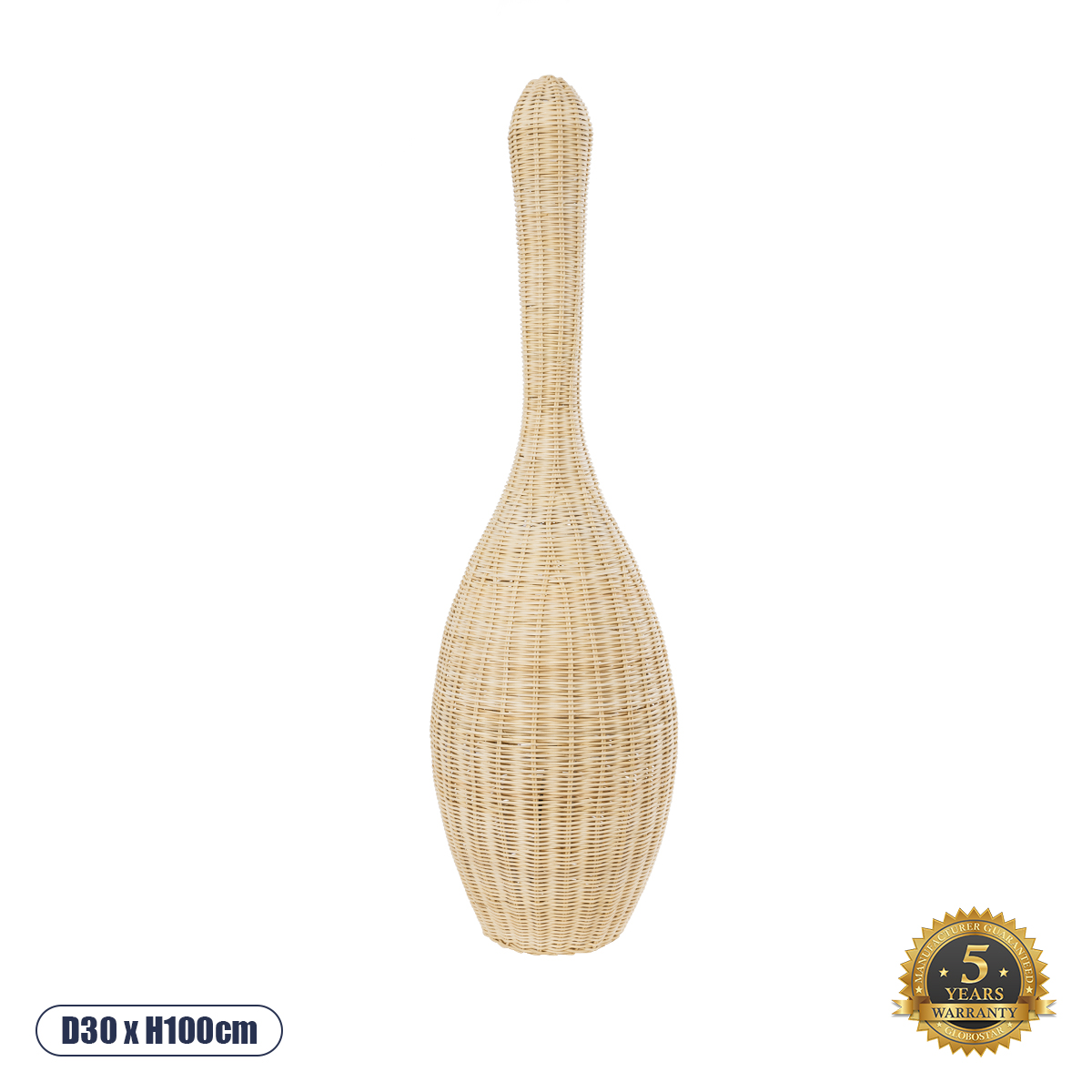Boho Επιδαπέδιο Φωτιστικό με Ντουί 1 x E27 AC 220-240V IP20 - Μπεζ - Μ30 x Π30 x Υ100cm