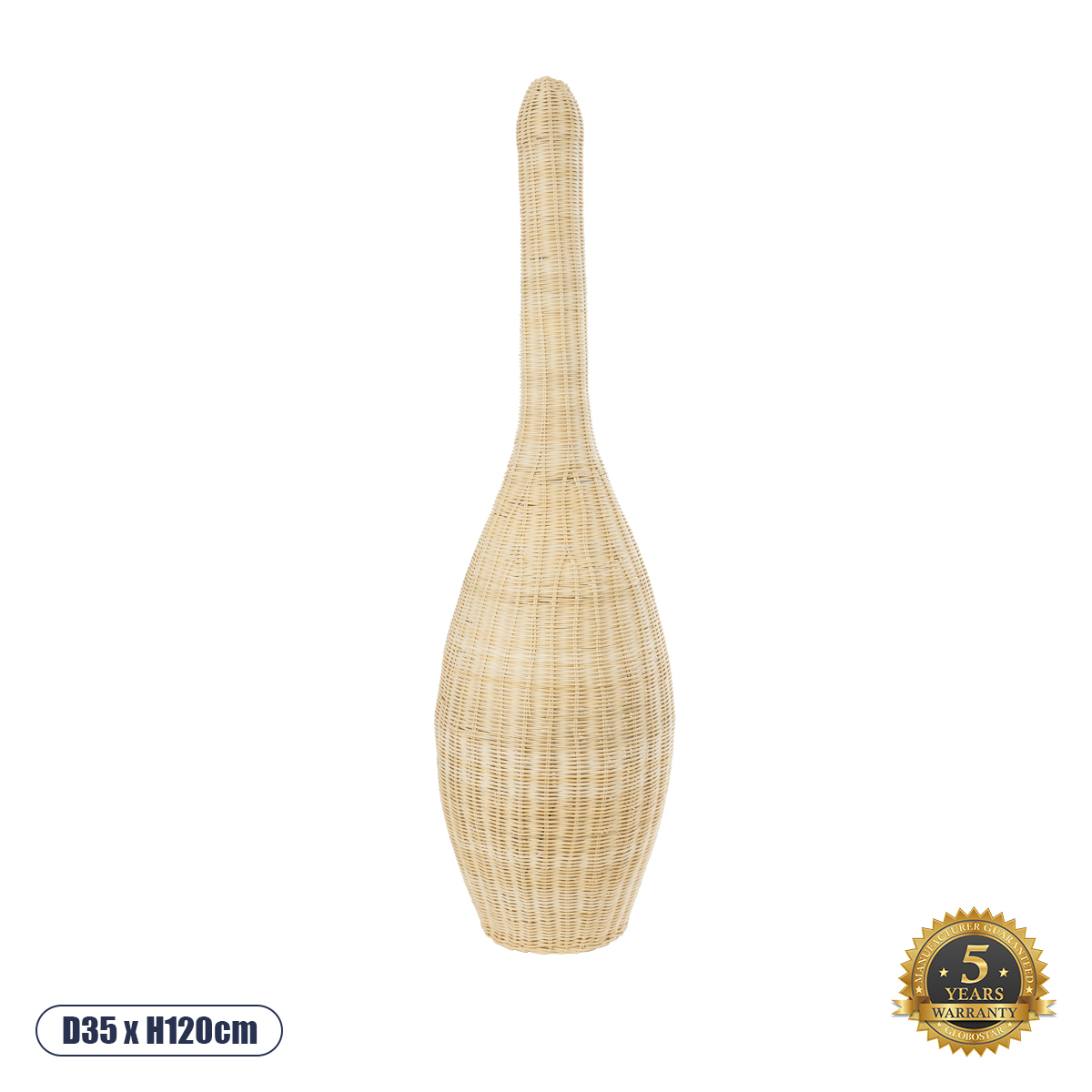 Boho Επιδαπέδιο Φωτιστικό με Ντουί 1 x E27 AC 220-240V IP20 - Μπεζ - Μ35 x Π35 x Υ120cm