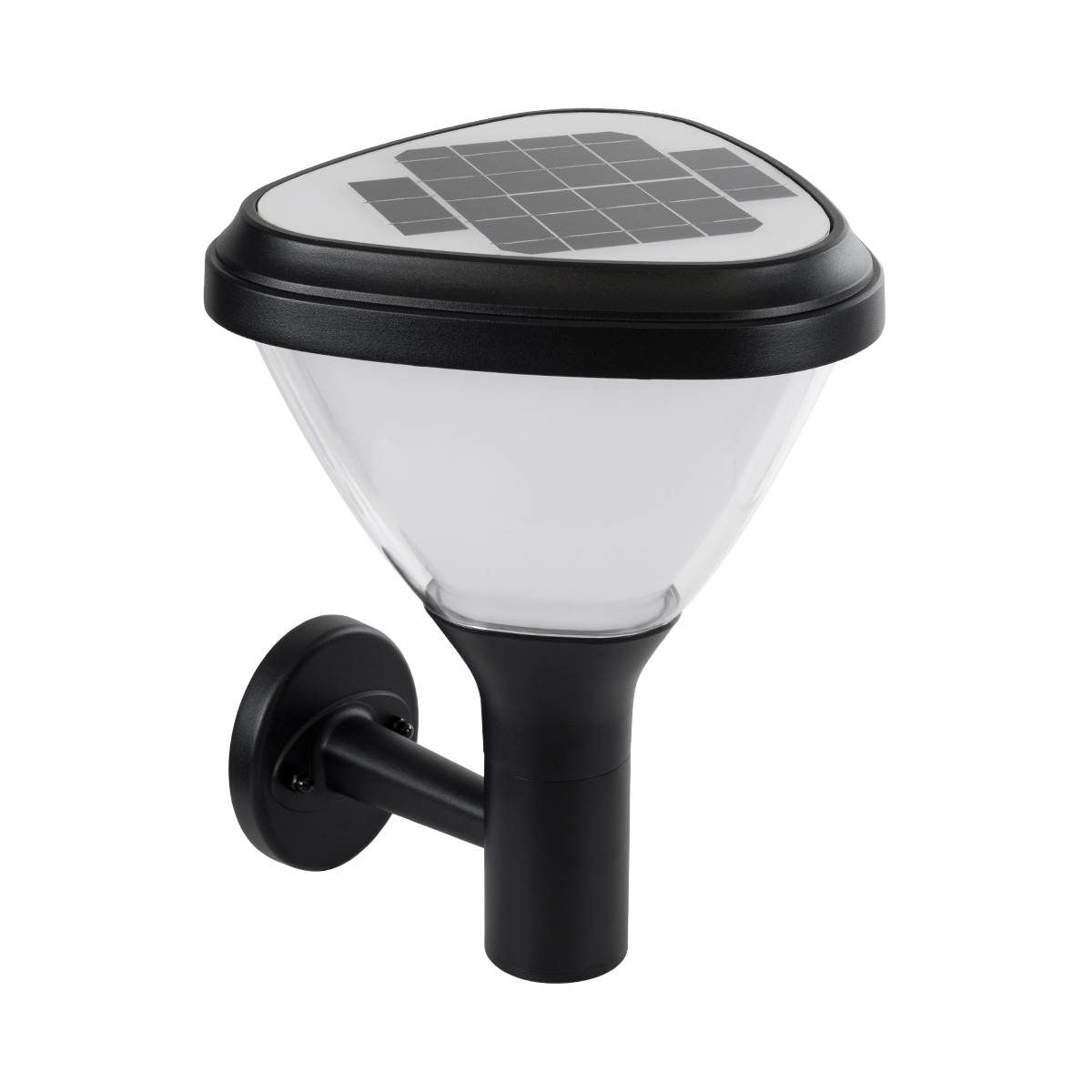 Φωτιστικό Κολωνάκι Κήπου LED 10W 330lm 120° με Ενσωματωμένο Φωτοβολταϊκό Panel 6V 2W & Επαναφορτιζόμενη Μπαταρία Li-ion 3.2V 1800mAh με Αισθητήρα Ημέρας-Νύχτας Αδιάβροχο IP65 Ψυχρό Λευκό 6000K - Γκρι Ανθρακί - Μ26 x Π29 x Υ36cm