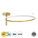 Μοντέρνο Φωτιστικό Οροφής LED 36W 4032lm 360° AC 220-240V IP20 Ρυθμιζόμενο Λευκό CCT με On/Off 2700K/4500K/6000K - Lumileds SMD Chip - Χρυσό Βούρτσας - Μ60 x Π60 x Υ23cm - 3 Χρόνια Εγγύηση