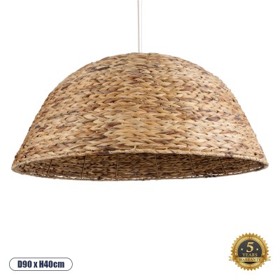 Boho Κρεμαστό Φωτιστικό Οροφής με Ντουί 1 x E27 AC 220-240V IP20 - Καφέ - Μ90 x Π90 x Υ40cm