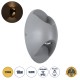 Μοντέρνο Φωτιστικό Τοίχου - Απλίκα LED 10W 1000lm 60° AC 220-240V Αδιάβροχο IP65 Θερμό Λευκό 2700K - Bridgelux COB Chip & TÜV SÜD Driver - Γκρι Ανθρακί Ματ - Μ16 x Π10 x Υ7cm - 5 Χρόνια Εγγύηση