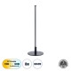 Μοντέρνο Επιτραπέζιο Φωτιστικό LED 8W 880lm 200° AC 220-240V IP20 Ρυθμιζόμενο Λευκό CCT με On/Off 2700K/4500K/6000K - Lumileds SMD Chip - Μαύρο - Μ15 x Π15 x Υ46cm - 3 Χρόνια Εγγύηση