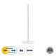 Μοντέρνο Επιτραπέζιο Φωτιστικό LED 8W 880lm 200° AC 220-240V IP20 Ρυθμιζόμενο Λευκό CCT με On/Off 2700K/4500K/6000K - Lumileds SMD Chip - Λευκό - Μ15 x Π15 x Υ46cm - 3 Χρόνια Εγγύηση