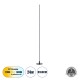 Μοντέρνο Επιδαπέδιο Φωτιστικό LED 24W 2640lm 200° AC 220-240V IP20 Ρυθμιζόμενο Λευκό CCT με On/Off 2700K/4500K/6000K - Lumileds SMD Chip - Μαύρο Ματ - Μ18 x Π18 x Υ160cm - 3 Χρόνια Εγγύηση