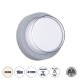 Μοντέρνο Φωτιστικό Τοίχου - Απλίκα LED 10W 1050lm 120° AC 220-240V Αδιάβροχο IP65 Φυσικό Λευκό 4500K - Bridgelux SMD Chip - Γκρι - Μ17 x Π17 x Υ9cm - 3 Χρόνια Εγγύηση