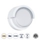 Μοντέρνο Φωτιστικό Τοίχου - Απλίκα LED 10W 1050lm 120° AC 220-240V Αδιάβροχο IP65 Φυσικό Λευκό 4500K - Bridgelux SMD Chip - Λευκό Ματ - Μ17 x Π17 x Υ9cm - 3 Χρόνια Εγγύηση