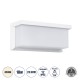 Μοντέρνο Φωτιστικό Τοίχου - Απλίκα LED 18W 1890lm 120° AC 220-240V Αδιάβροχο IP65 Φυσικό Λευκό 4500K - Bridgelux SMD Chip - Λευκό Ματ - Μ23.5 x Π11 x Υ10cm - 3 Χρόνια Εγγύηση