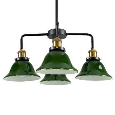 Vintage Φωτιστικό Οροφής με Ντουί 4 x E27 AC 220-240V IP20 - Πολύχρωμο - Μ57 x Π57 x Υ90cm