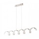 SOSPENSIONE LED HELIX BIANCA/SILVER 30W 2520LM 3000K 125X13,5CM