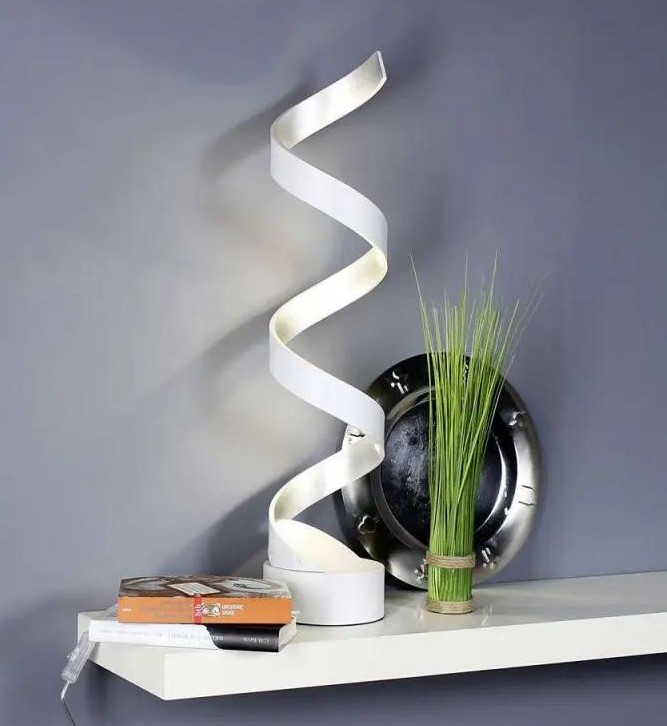 LUME LED HELIX BIANCO/SILVER 12W 740LM 3000K 14,5X66CM