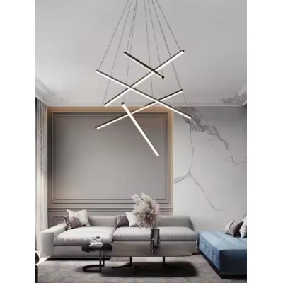SE LED 50 BEATRICE BLACK PENDANT 80x8x16cm 50W IP20 3CCT 2 YEARS WARRANTY
