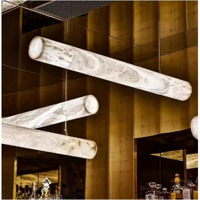 SE LED 120 GRAMMICO MARBLE PENDANT 10x120cm 24w 1200lm 3CCT WITH CONTROL 2 YEARS WARRANTY