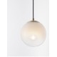 GRADIENT WHITE GLASS ORB PENDANT D:20cm