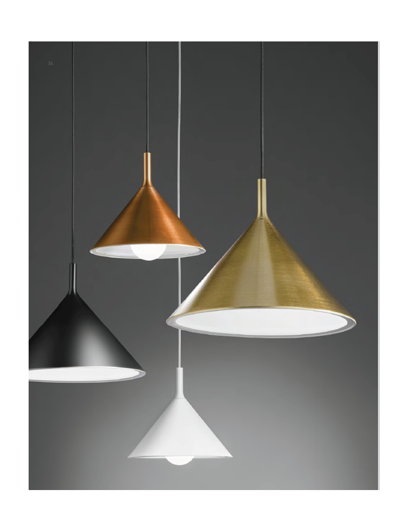 PENDANT BELL ALUMINUM D30cm ITALY