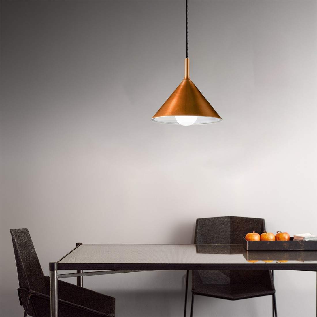 PENDANT BELL ALUMINUM D30cm ITALY