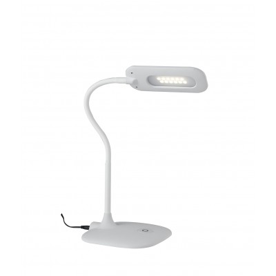 LAMPADA DA LETTURA LED DARWIN BIANCA 4,8W 450LM 4000K DIMMERABILE 16X16X53,5CM