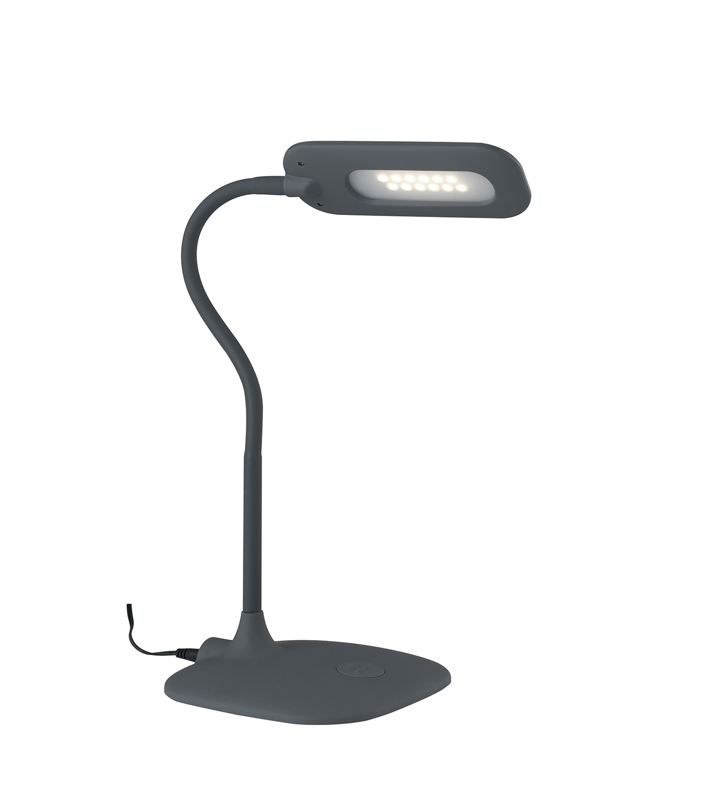 LAMPADA DA LETTURA LED DARWIN GRIGIA 4,8W 450LM 4000K DIMMERABILE 16X16X53,5CM