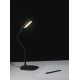 LAMPADA DA LETTURA LED DARWIN NERA 4,8W 450LM 4000K DIMMERABILE 16X16X53,5CM
