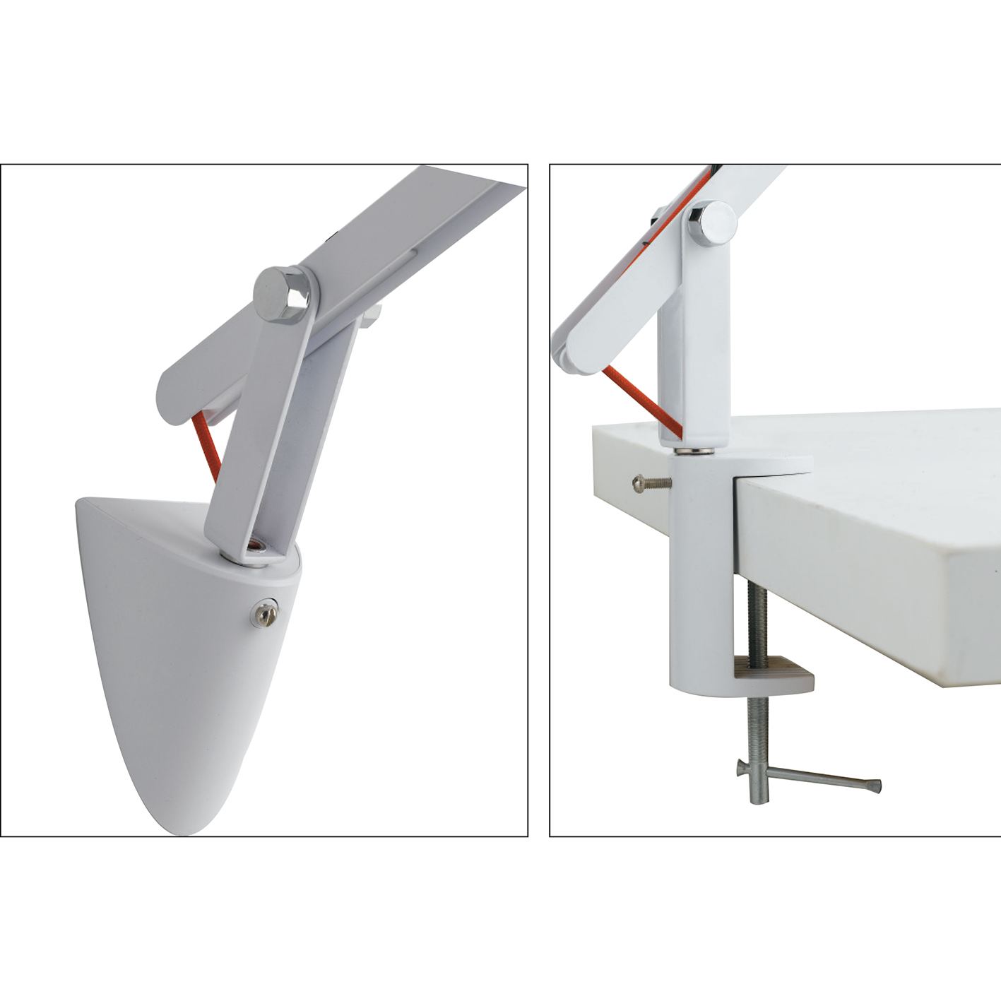 LAMPADA DA LETTURA LED LOCKE GRIGIA 6W 500LM 4000K 55X19,3CM