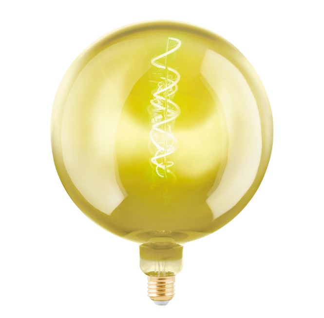 ROUND DECORATIVE E27 LIGHTBULB GOLD