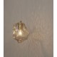 AMBER GLASS-BRASS GOLD METAL PENDANT