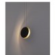 DECORATIVE SINGLE PENDANT SANDY BLACK-GOLD METAL Ø20cm