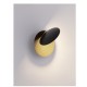 WALL SCONCE SANDY BLACK-GOLD METAL Ø20cm