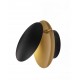 WALL SCONCE SANDY BLACK-GOLD METAL Ø20cm