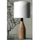 HANDMADE TABLELAMP FROM SOLID OAK H:85cm BELGIUM