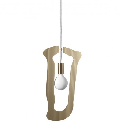 OPEN FRAME PENDANT PRECISION CUT METAL 50x30cm HANDMADE IN ITALY