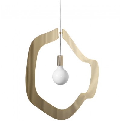 OPEN FRAME PENDANT PRECISION CUT METAL 70x63cm HANDMADE IN ITALY