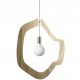 OPEN FRAME PENDANT PRECISION CUT METAL 70x63cm HANDMADE IN ITALY