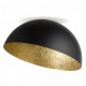 STEEL CEILING DOME BLACK-GOLD Ø50cm