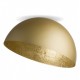 LARGE STEEL CEILING DOME GOLD Ø70cm