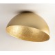 SMALL STEEL CEILING DOME GOLD Ø35cm