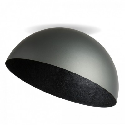 STEEL CEILING DOME SILVER-BLACK Ø50cm