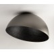 SMALL STEEL CEILING DOME SILVER-BLACK Ø35cm